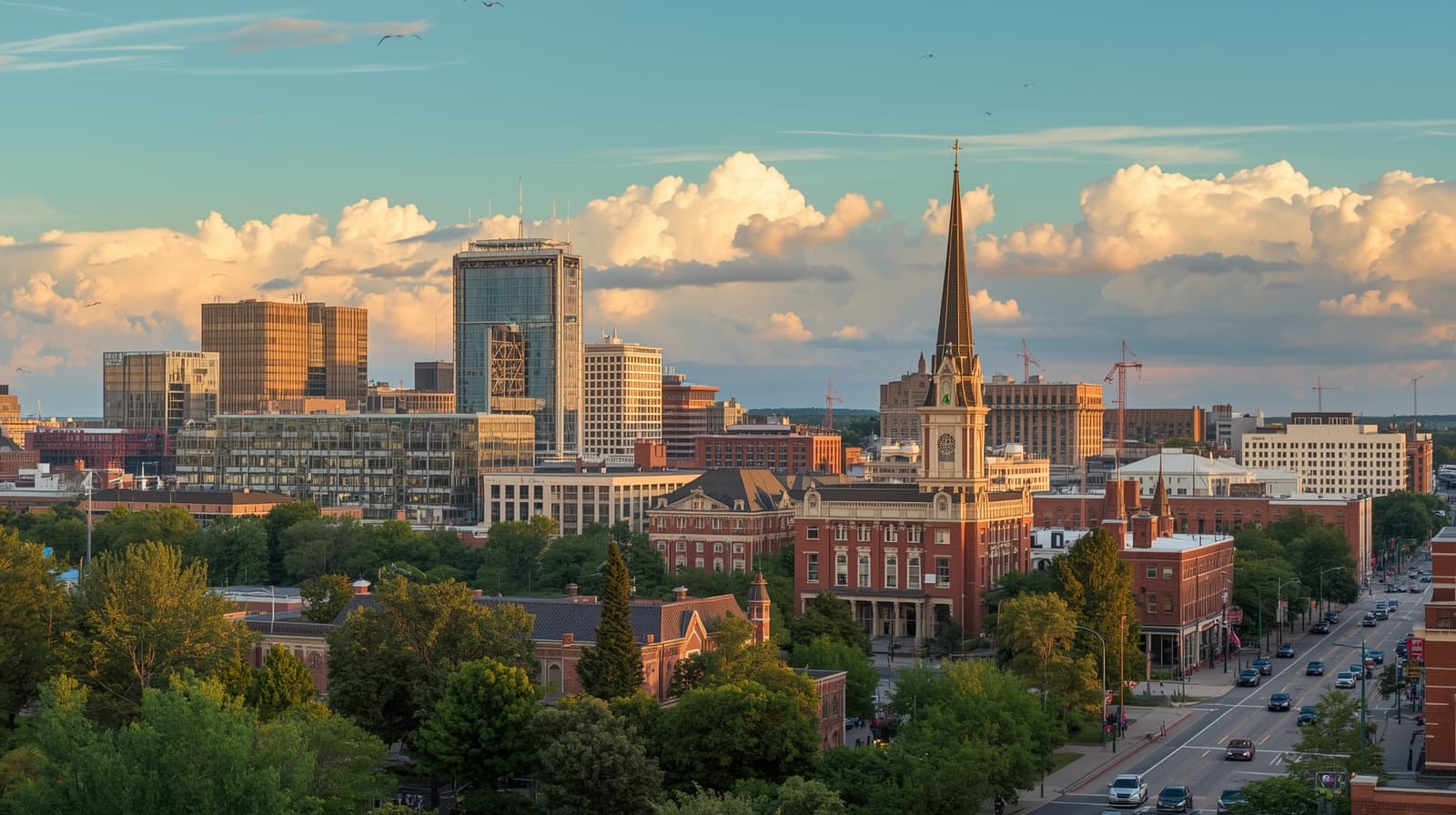 Greensboro Property Management - Beautiful city skyline